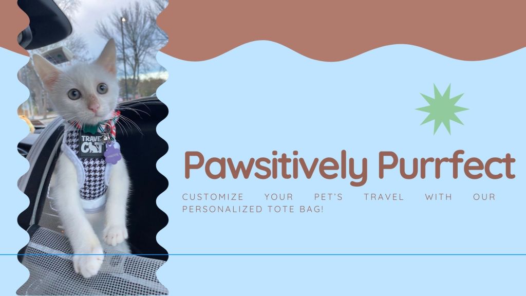 Pawsitively Purrfect: Customize Your Pet’s Travel with Our Personalized Tote&nbsp;Bag!
